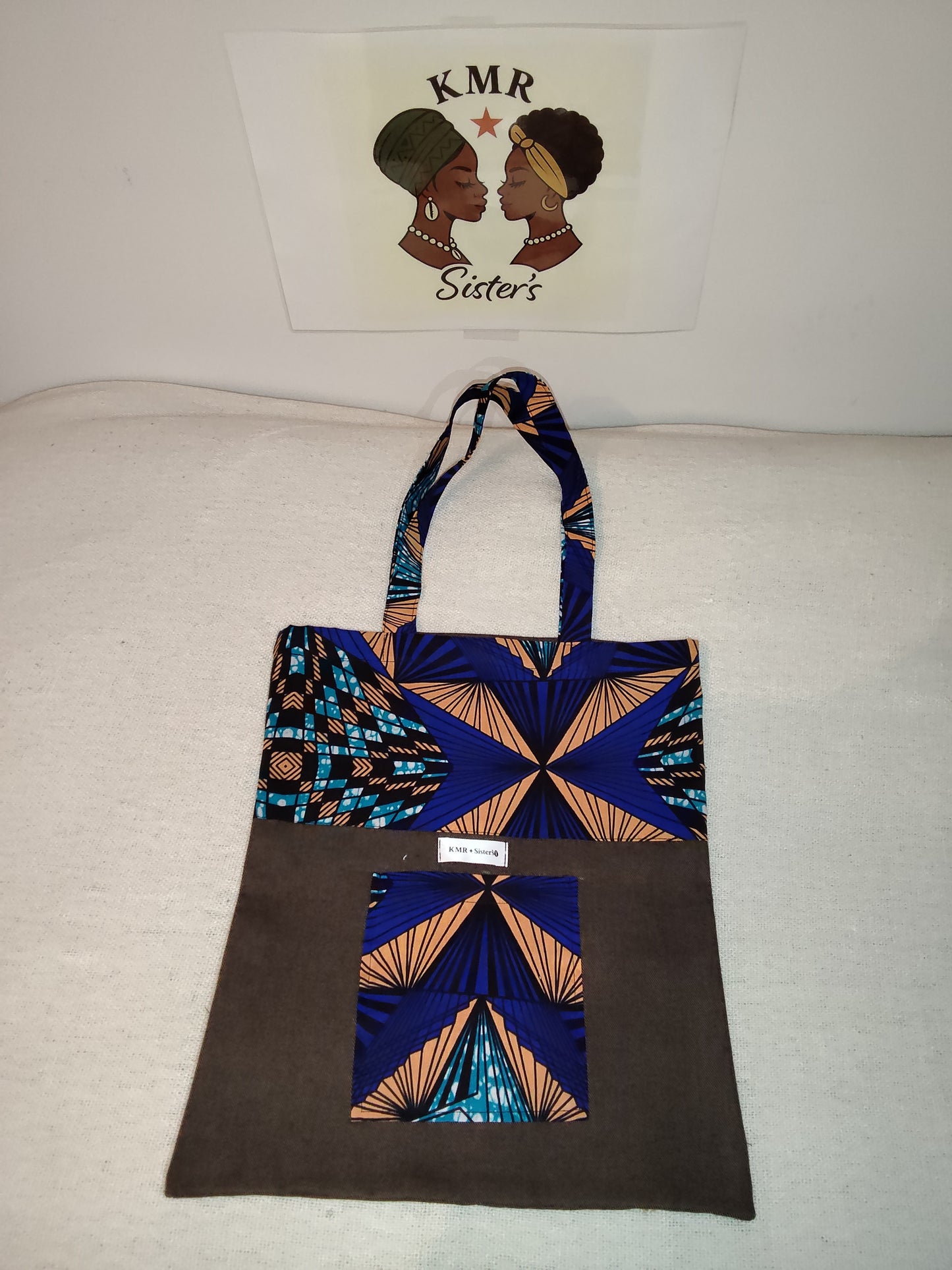 Tote bag en jean & pagne