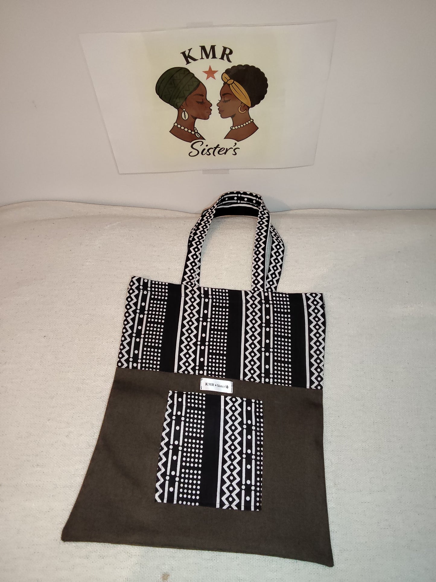 Tote bag en jean & pagne