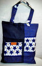 Tote bag en jean & pagne