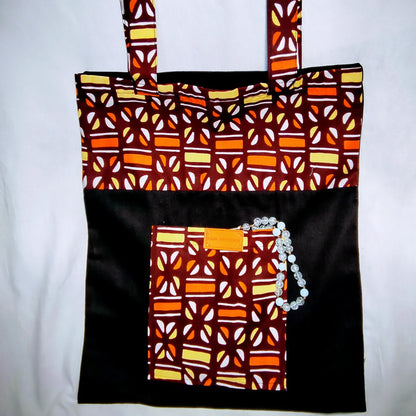 Tote bag en jean & pagne