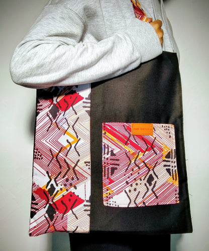 Tote bag en jean & pagne